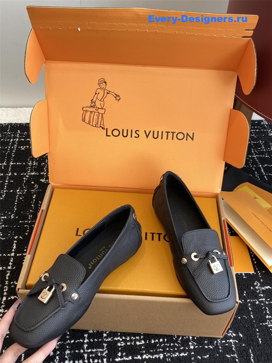 l0vis Vvtt0n gloria black loafers
