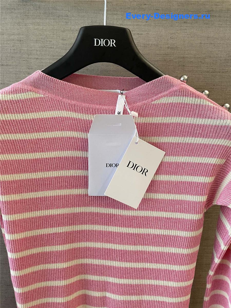 D10riviera striped linen-silk sweater