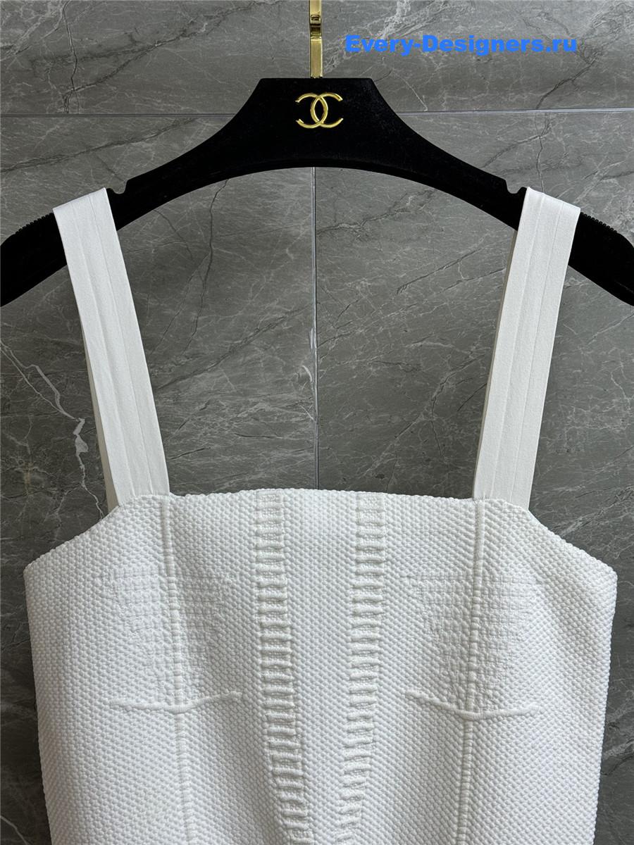 Ch**el black & white colorblock jumpsuit