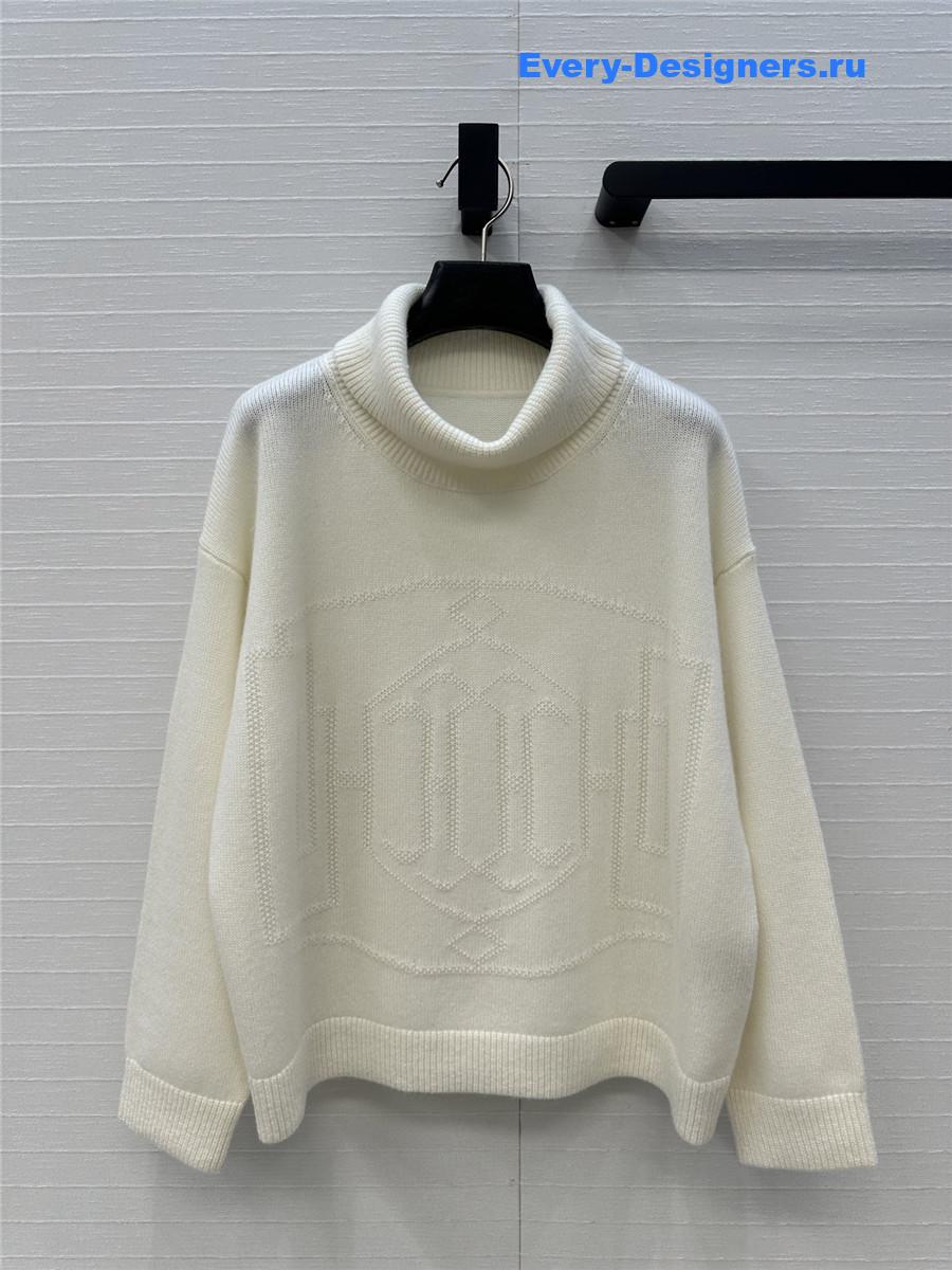 H**me5 off-white cashmere turtleneck
