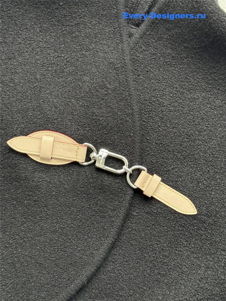 l0vis Vvtt0n black cape coat