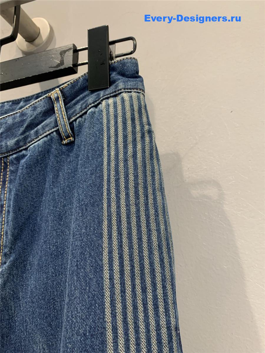 D10r graphique flared jeans