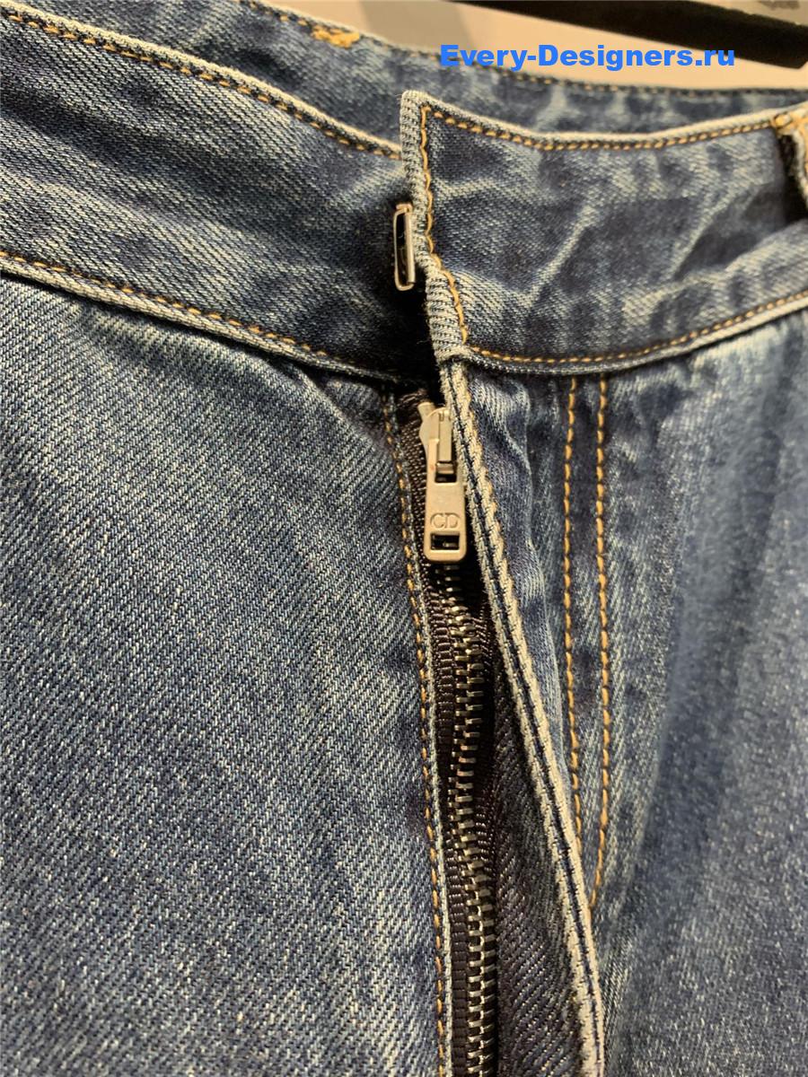 D10r graphique flared jeans