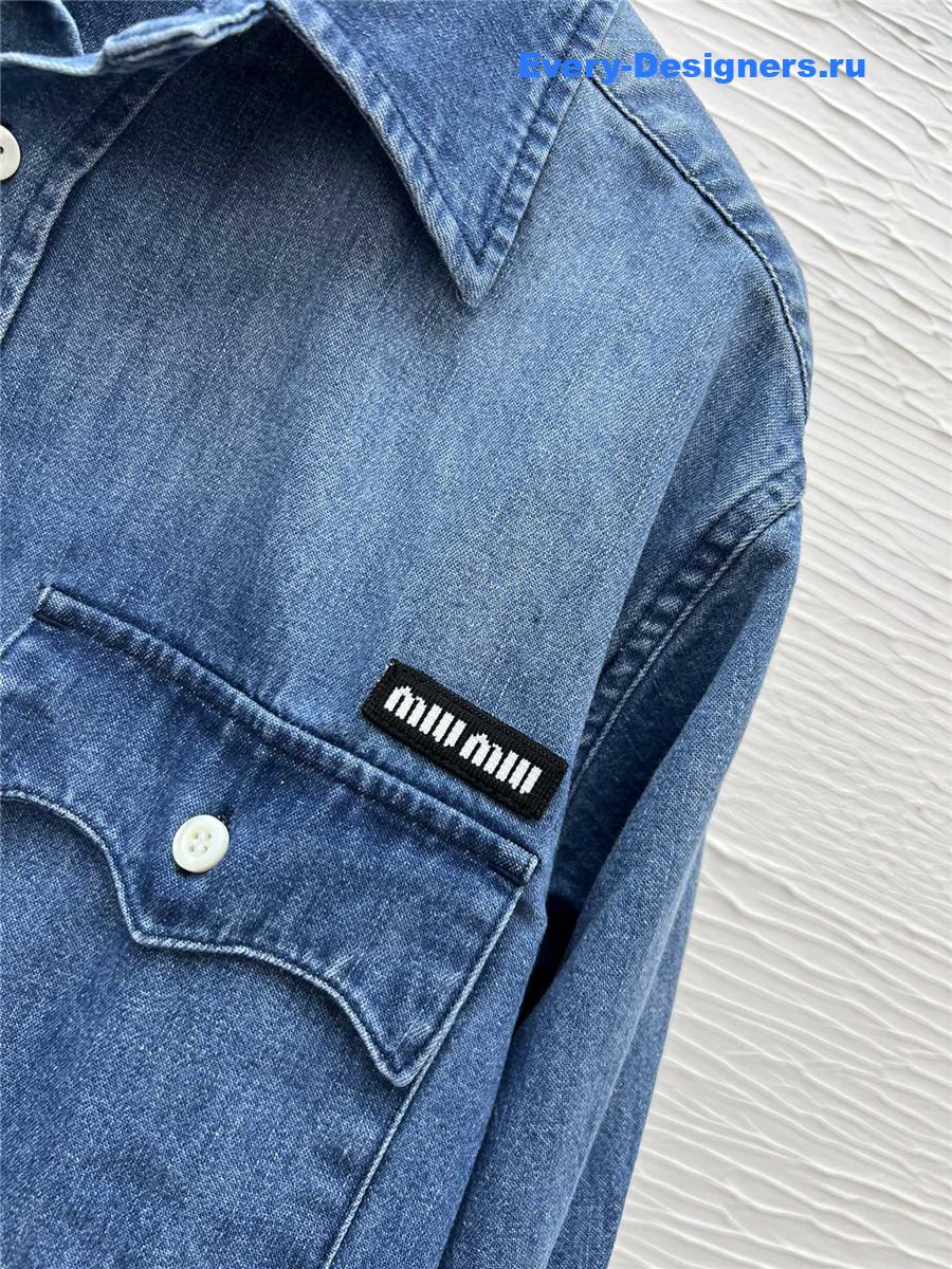 Miu Miu Women’s Chambray Denim Shirt