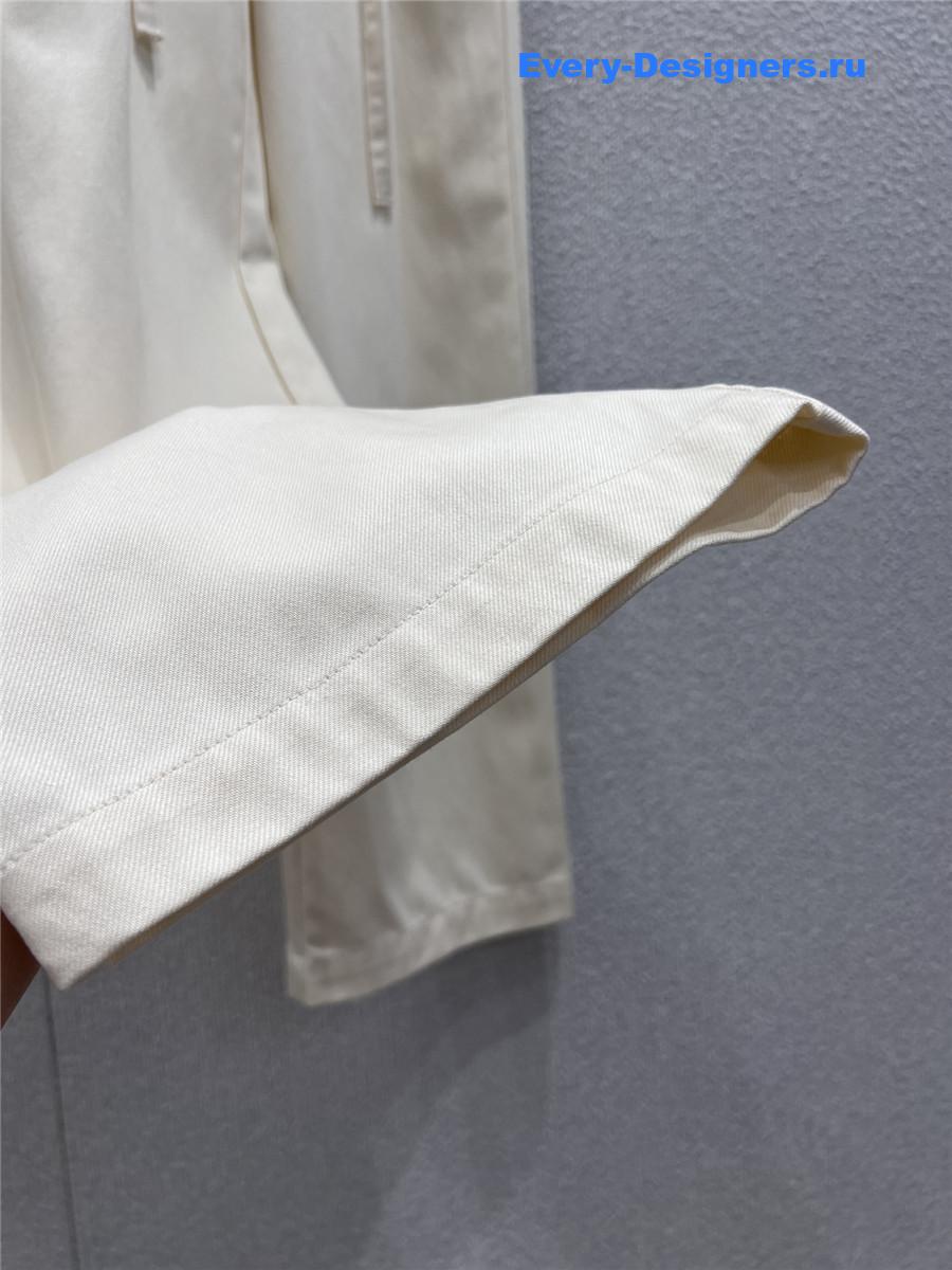 Miu Miu Floral Waistband Lace-Up Trousers