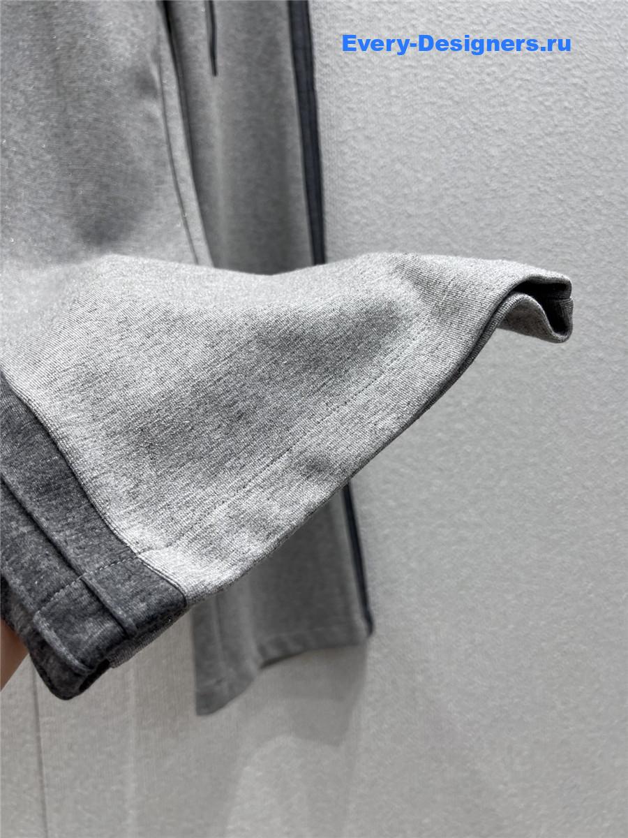 D10r gray letter waistband sports pants