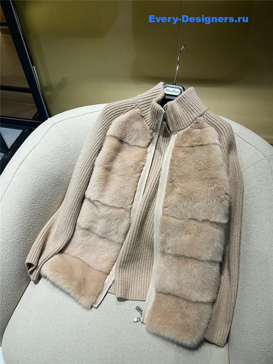 L0r0 P1ana beige mink cashmere coat