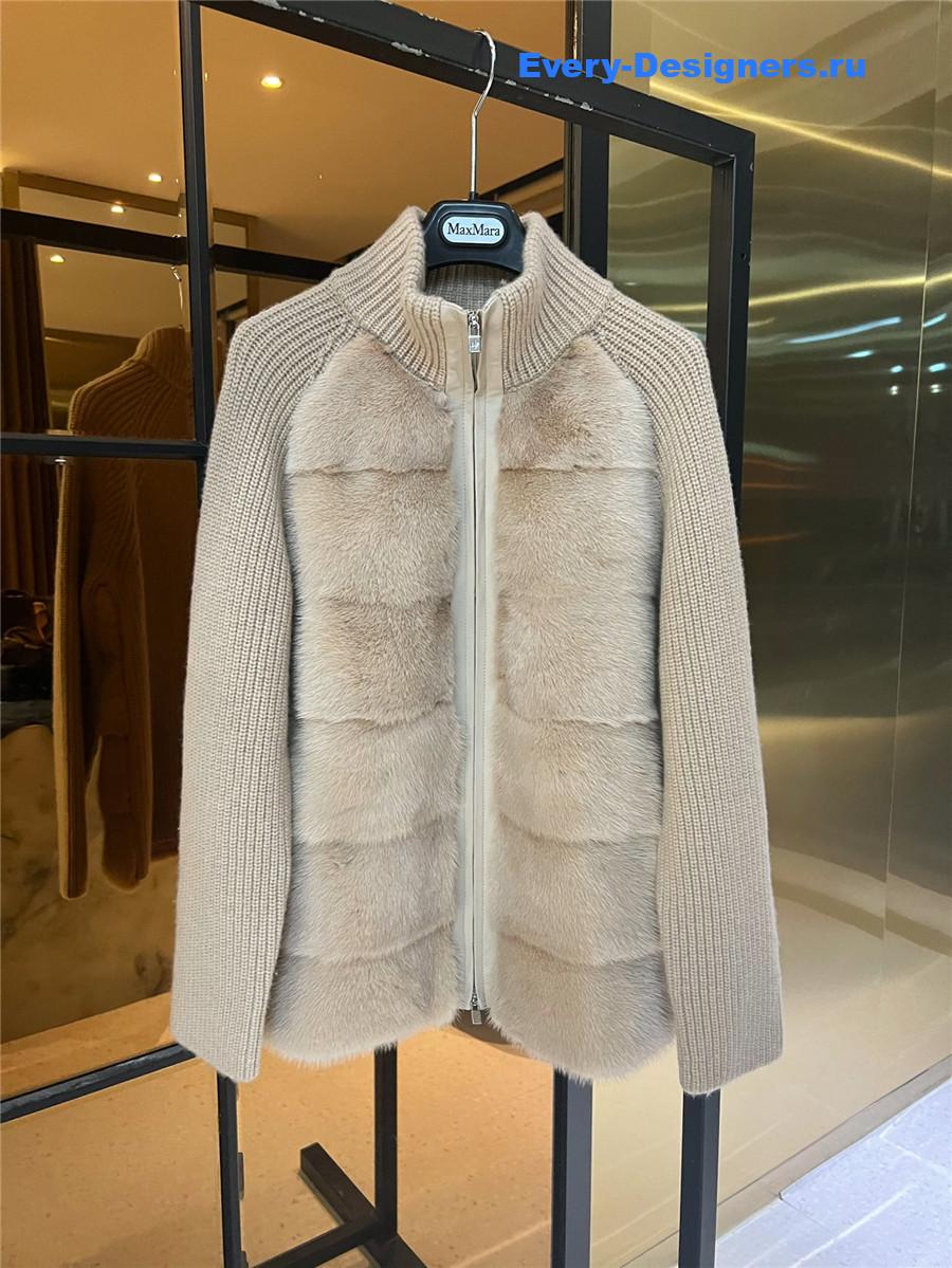 L0r0 P1ana beige mink cashmere coat