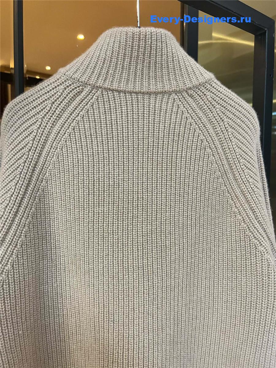 L0r0 P1ana beige mink cashmere coat