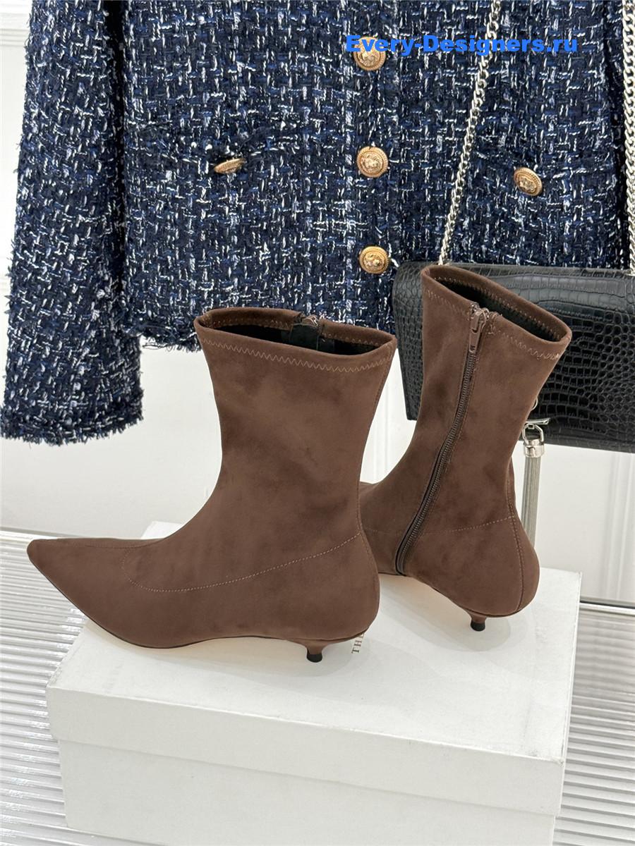 The R0w suede pointy toe boots