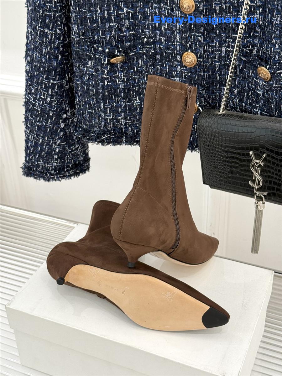 The R0w suede pointy toe boots