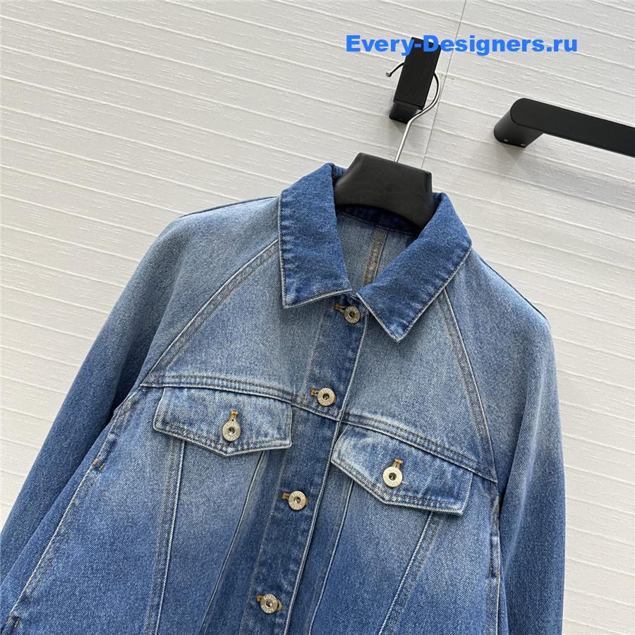 L0ew* trapeze jacket in denim blue