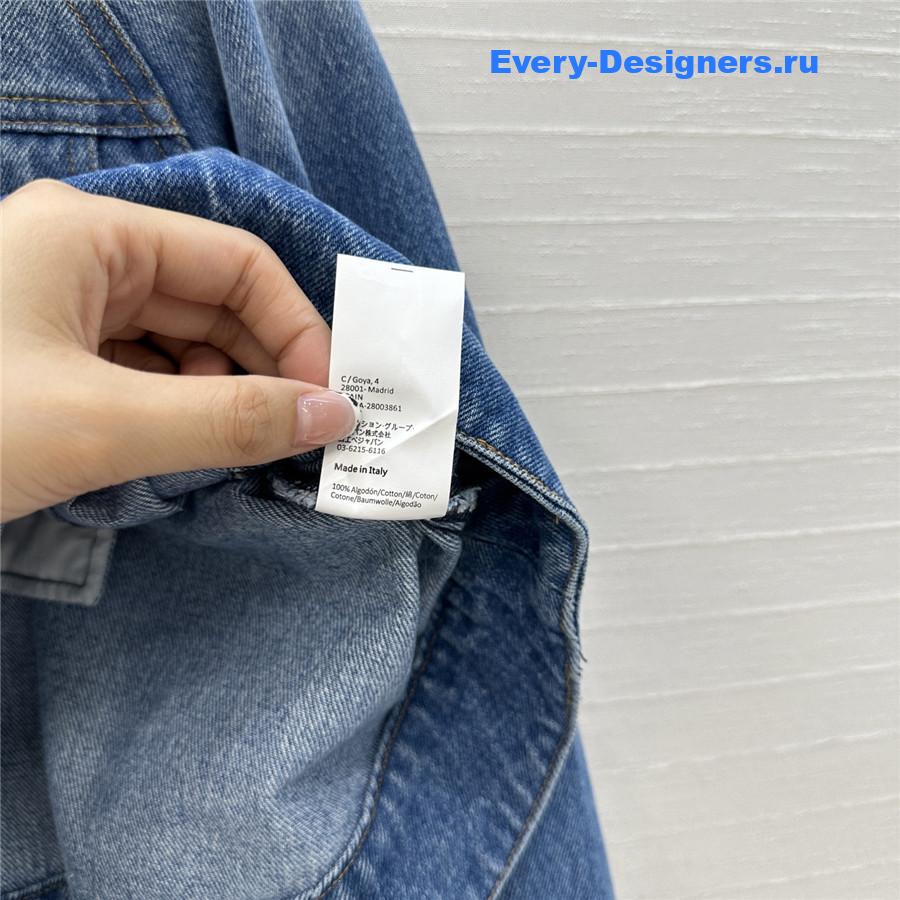 L0ew* trapeze jacket in denim blue