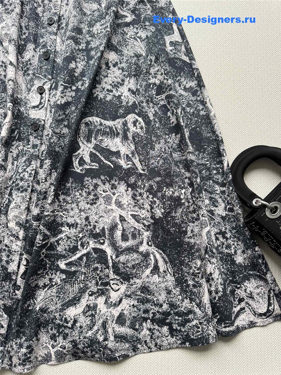 D10r D10riviera mid-length belted skirt