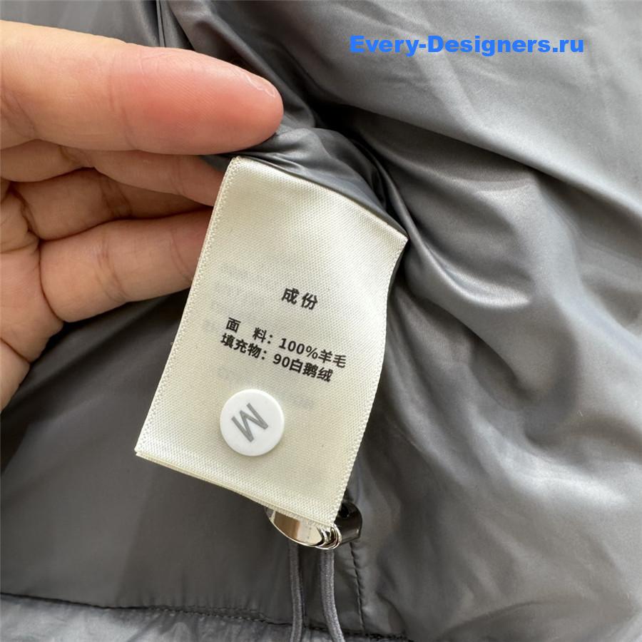 BC Goose Down Wool Vest in Grey