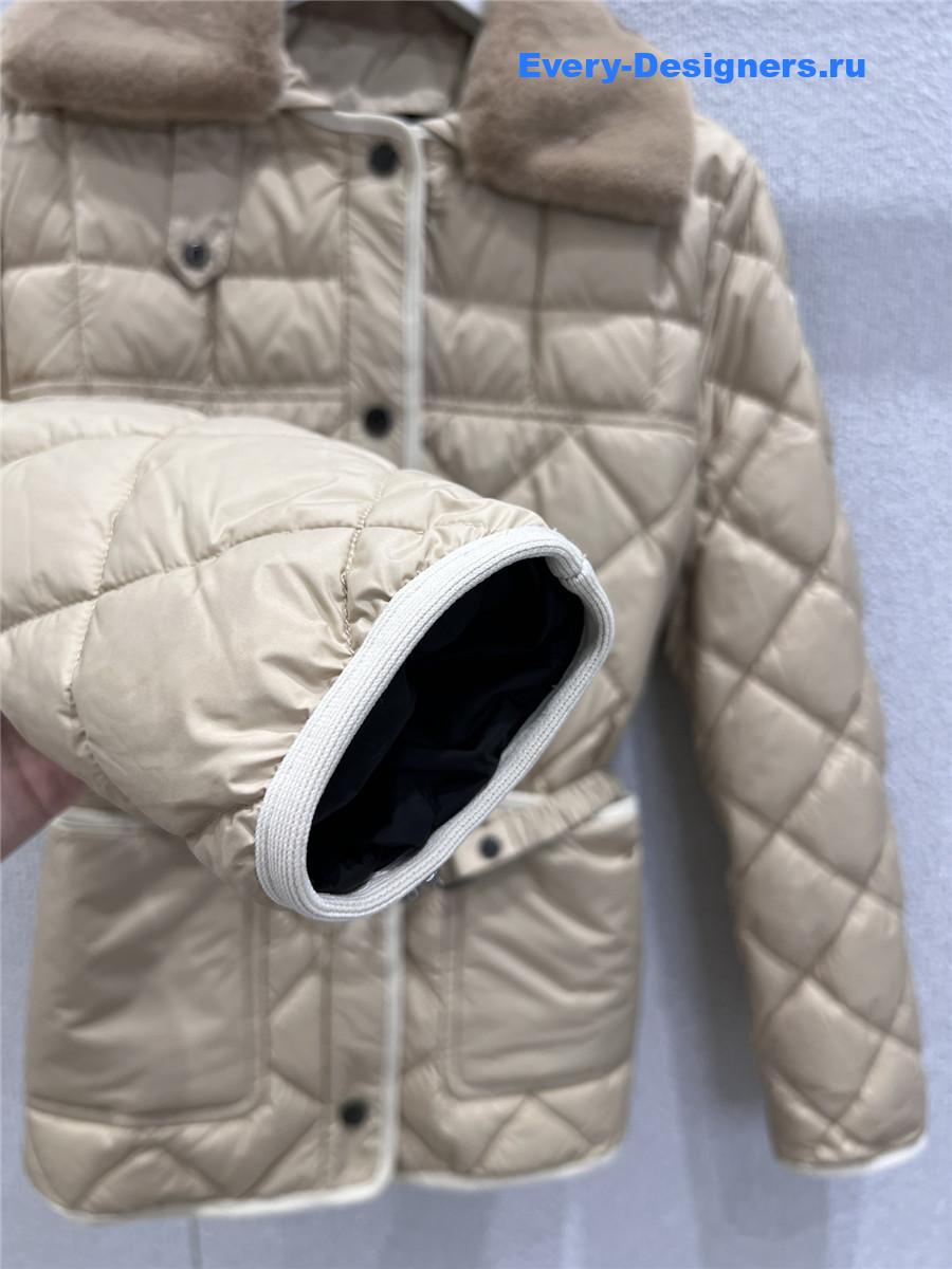Moncler Beige Cygne Down Jacket