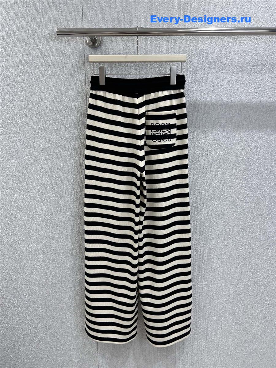 L0ew* striped knit wide-leg pants