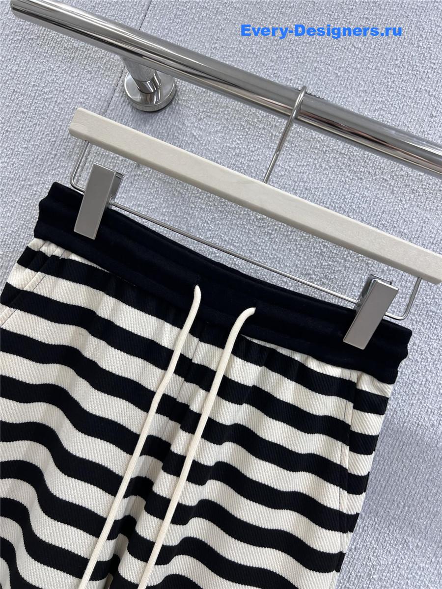 L0ew* striped knit wide-leg pants