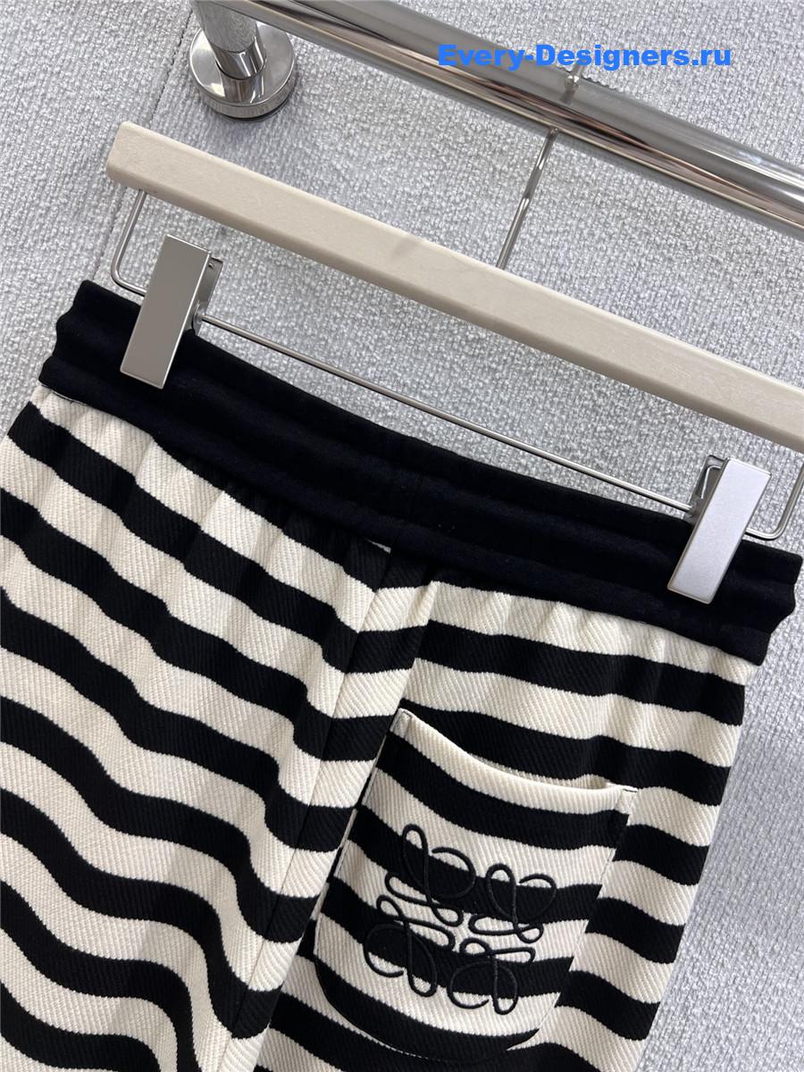 L0ew* striped knit wide-leg pants