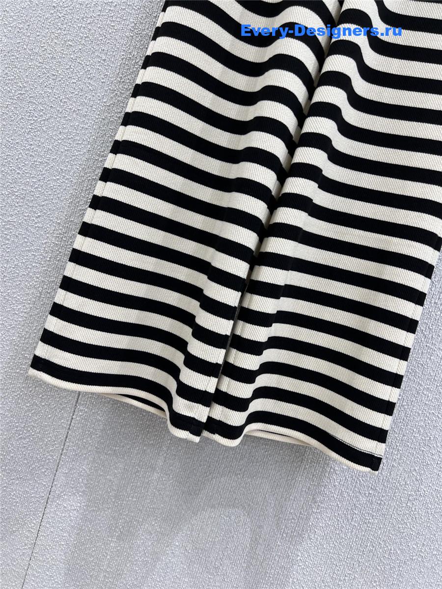 L0ew* striped knit wide-leg pants