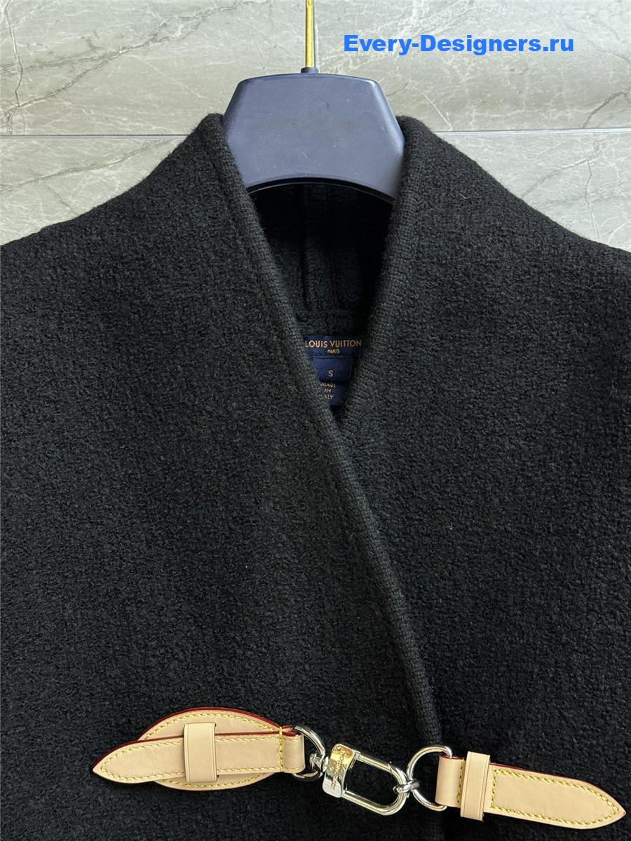 l0vis Vvtt0n black utility clip cardigan