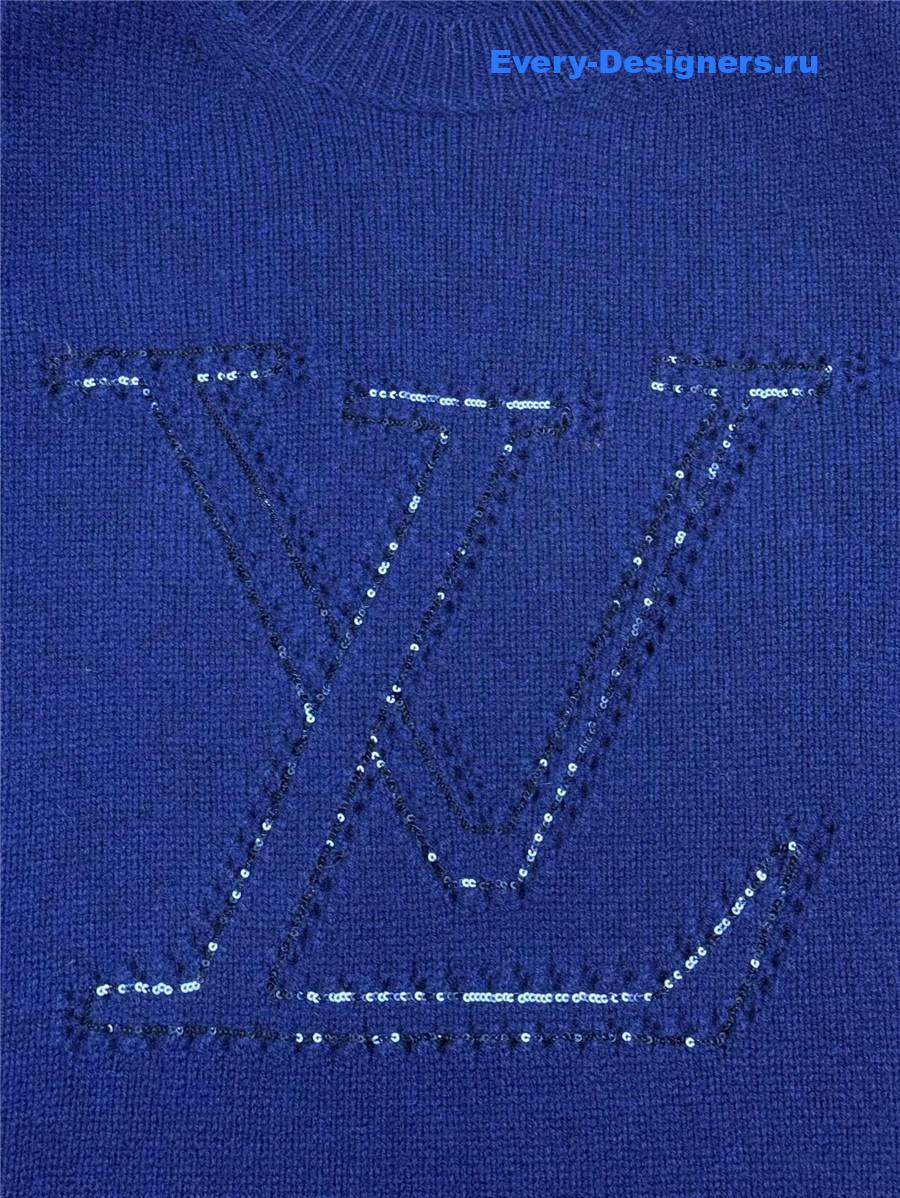 l0vis Vvtt0n blue logo knit sweater