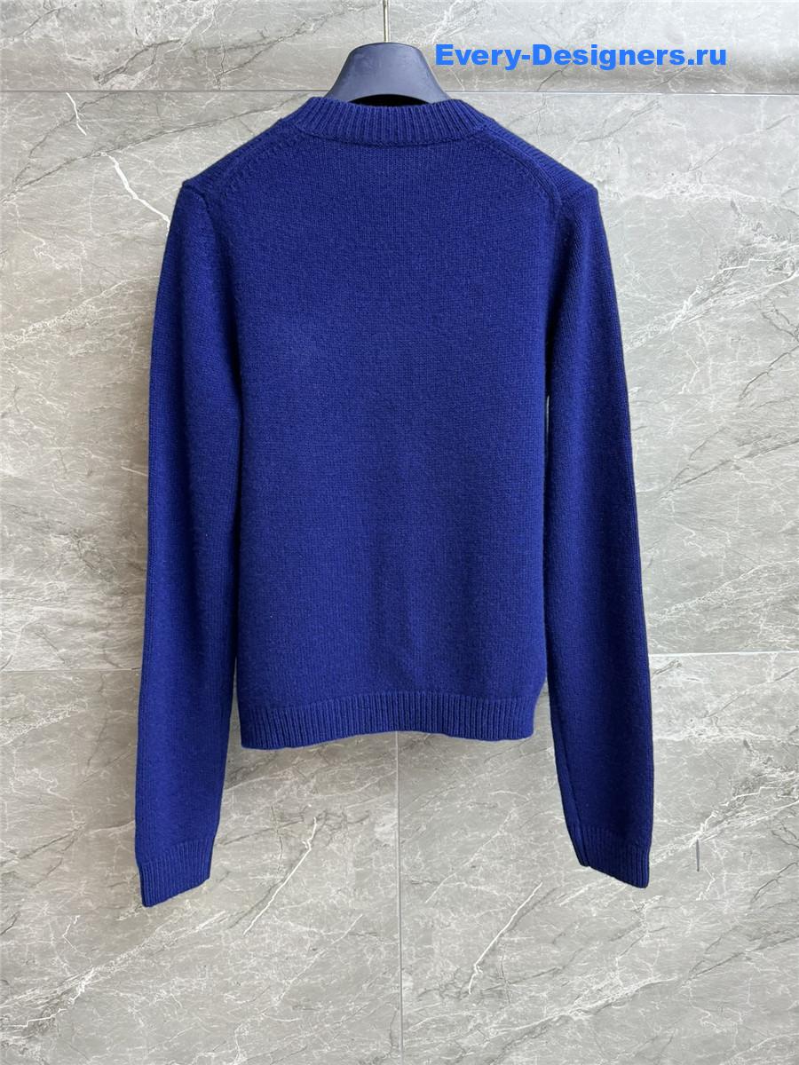 l0vis Vvtt0n blue logo knit sweater