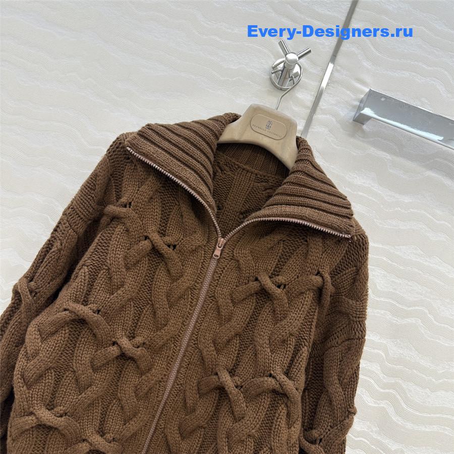 BC Alpaca Cashmere Zip-Up Cardigan