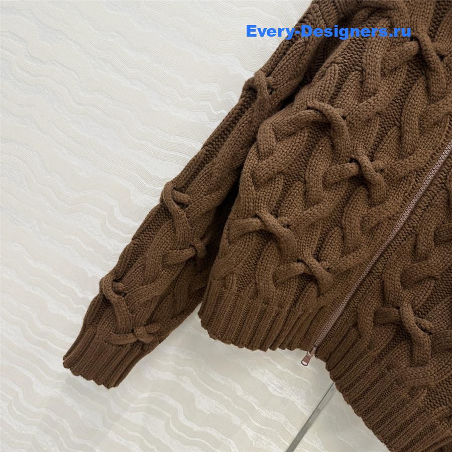 BC Alpaca Cashmere Zip-Up Cardigan