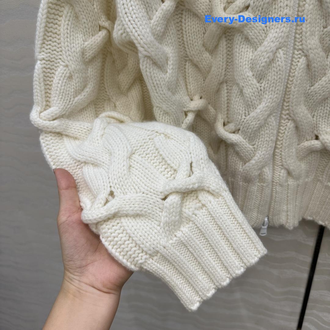 BC Brown Cashmere Zip-Up Cardigan