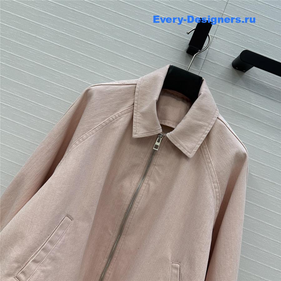 L0ew* denim pink trapeze jacket