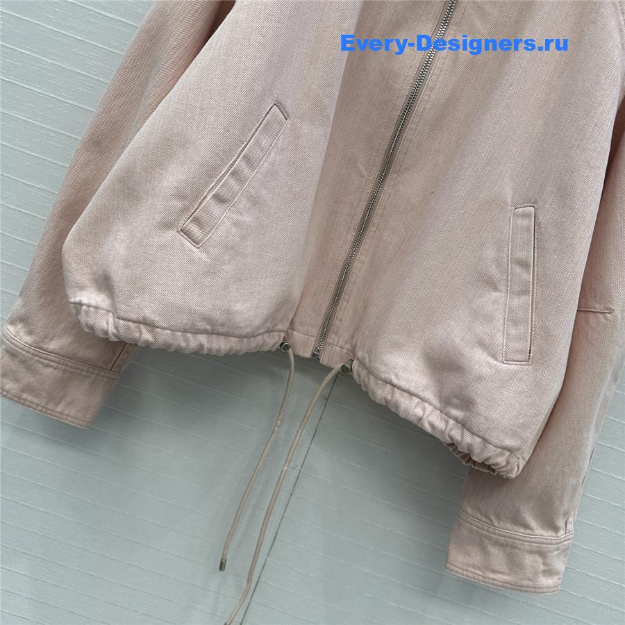 L0ew* denim pink trapeze jacket