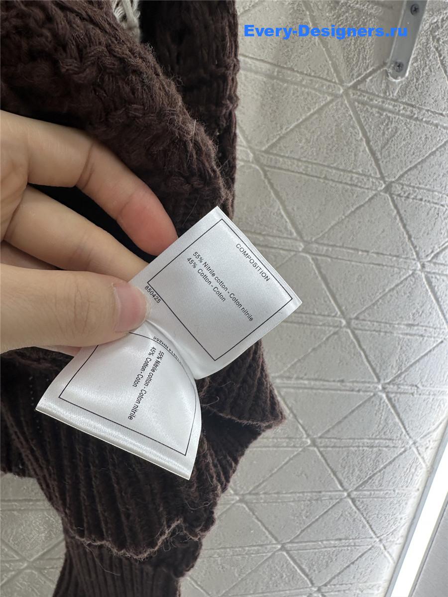 Ch**el embroidered v-neck cardigan