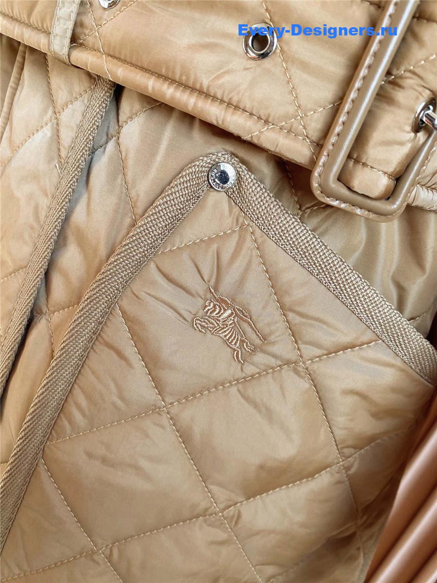 Bv*b*rry quilted nylon jacket in beige