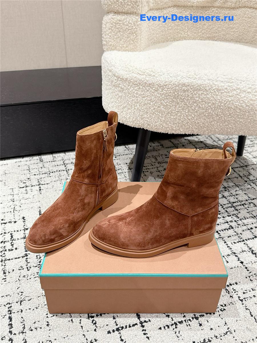 L0r0 P1ana  kilda brown suede ankle boots