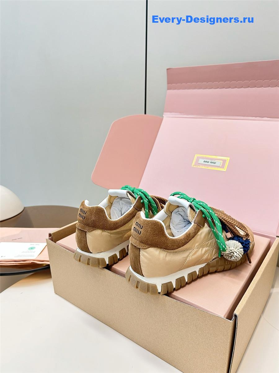 Miu Miu Brown Mule Sneakers