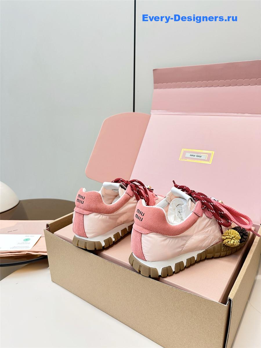 Miu Miu Pink Mule Sneakers