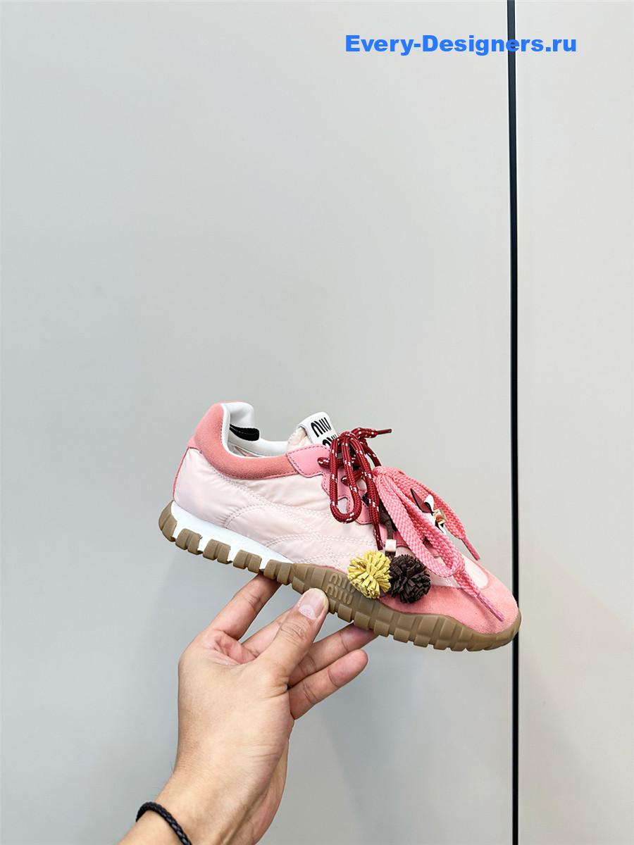 Miu Miu Pink Mule Sneakers