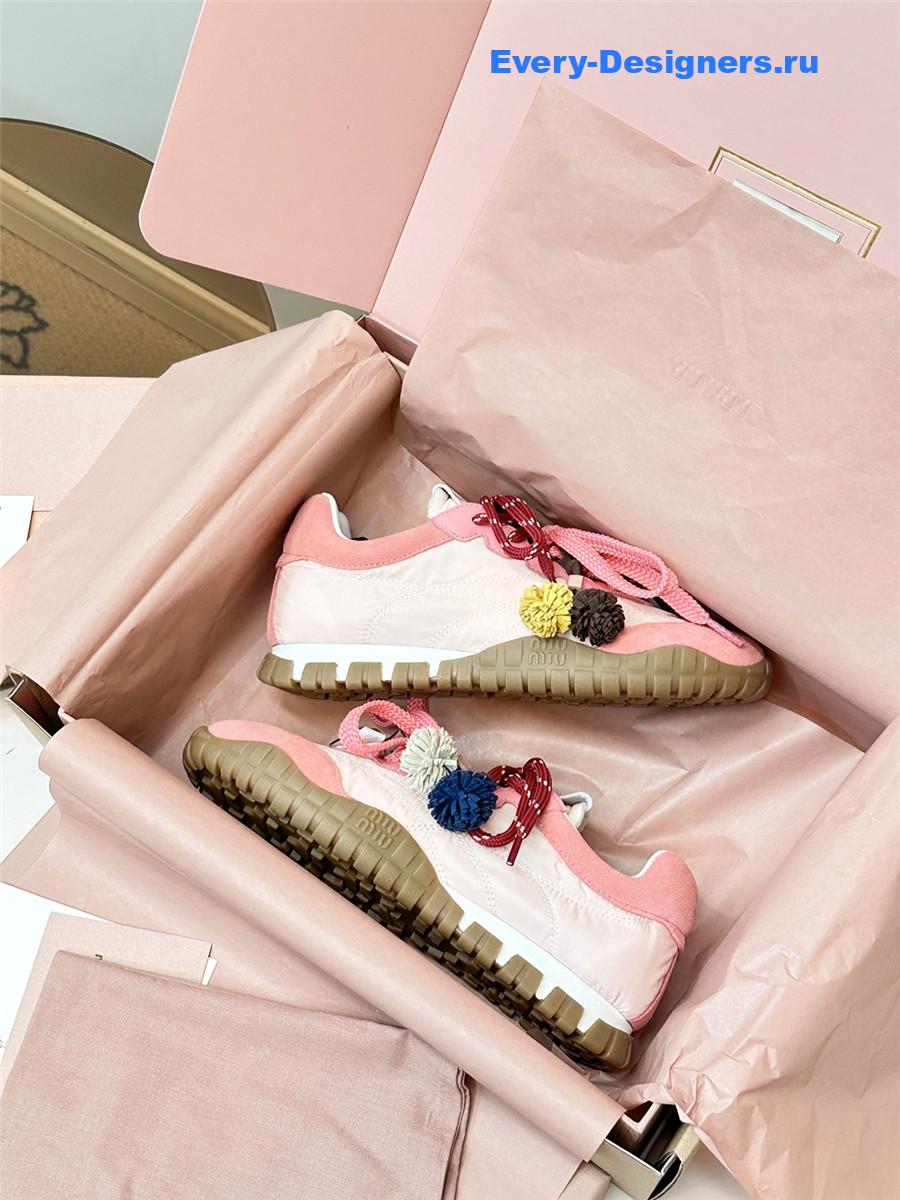Miu Miu Pink Mule Sneakers
