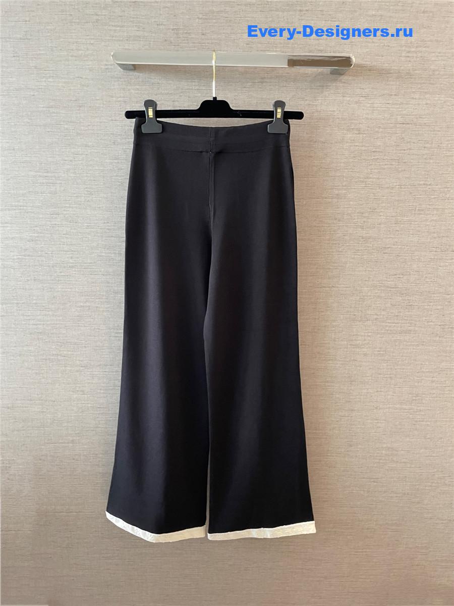 Ch**el black straight-fit pants