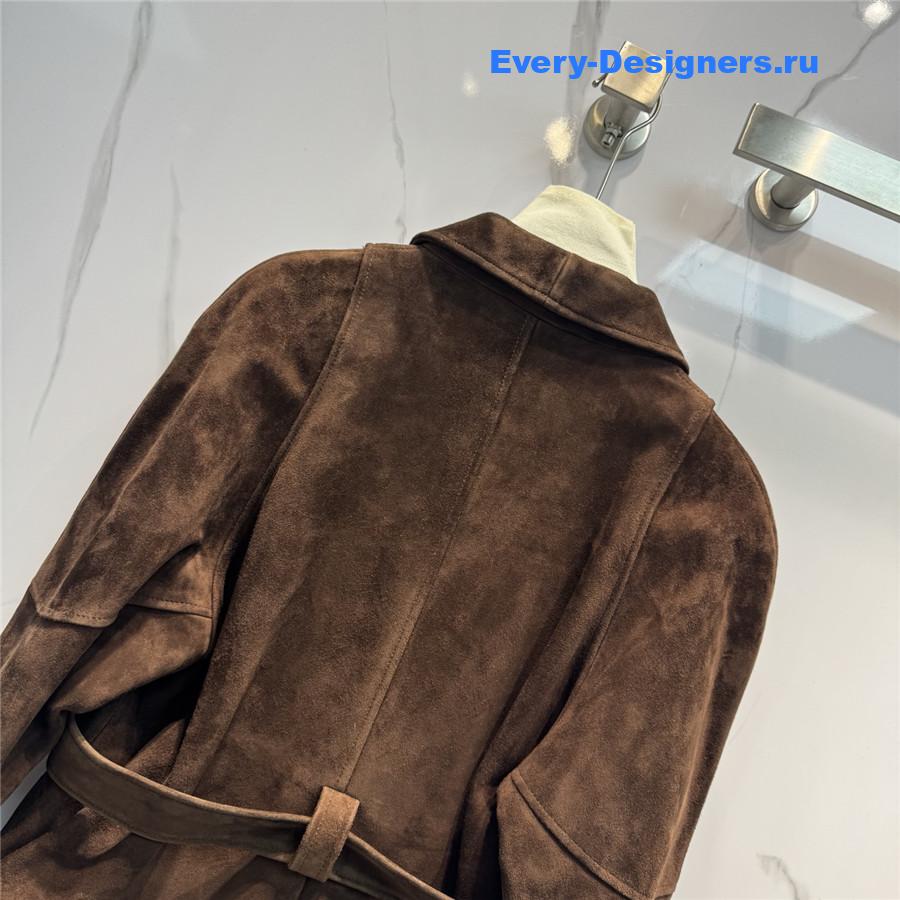 The R0w women’s suede leather jacket