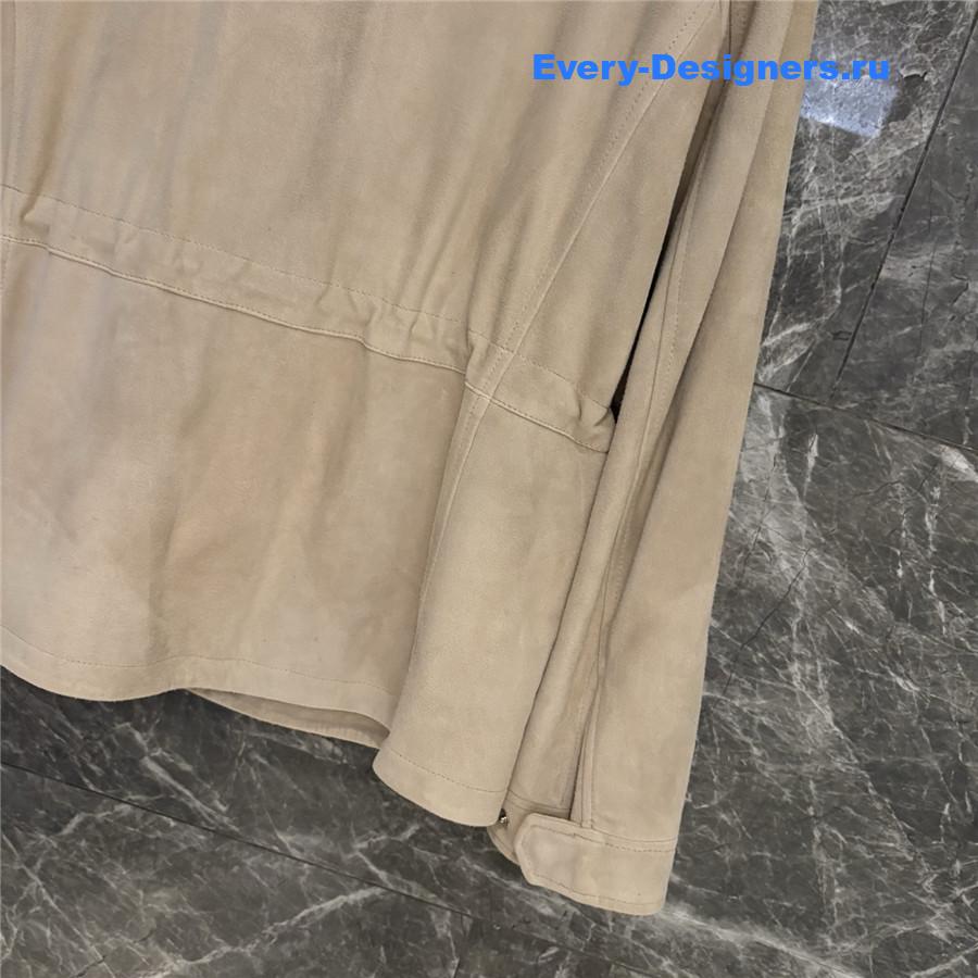 L0r0 P1ana beige suede traveller jacket