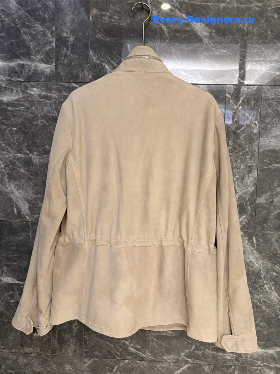 L0r0 P1ana beige suede traveller jacket