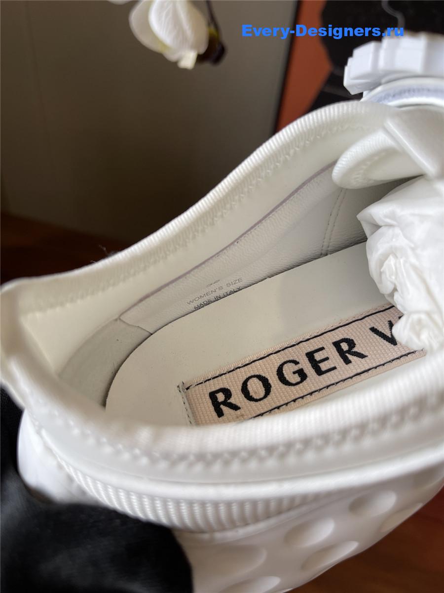 Roger Vivier Viv’ White Run Light Sneakers