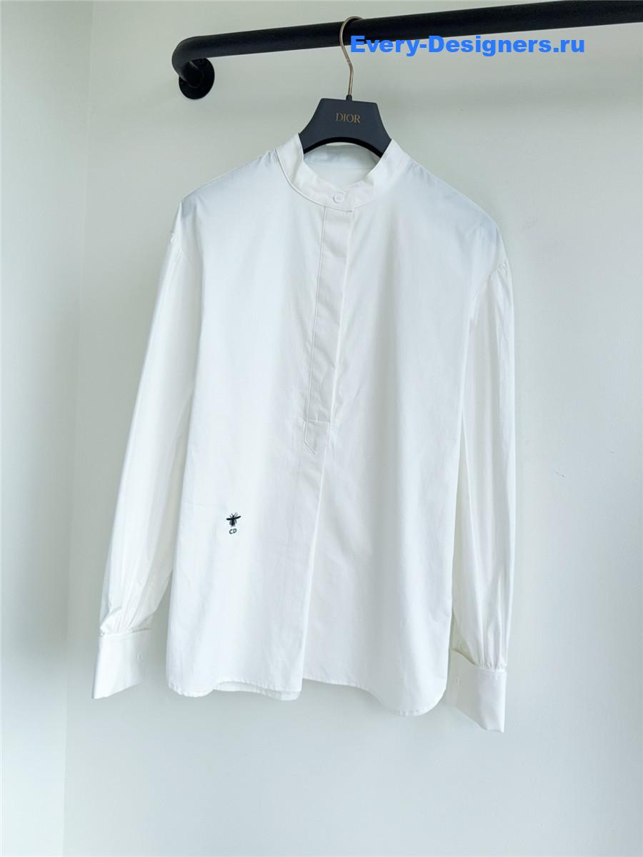 D10r white cotton shirt with bee