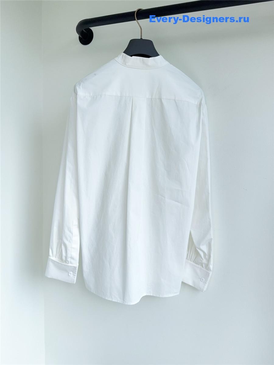 D10r white cotton shirt with bee