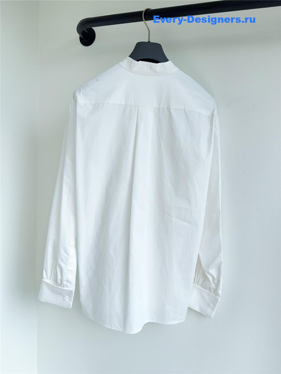 D10r white cotton shirt with bee