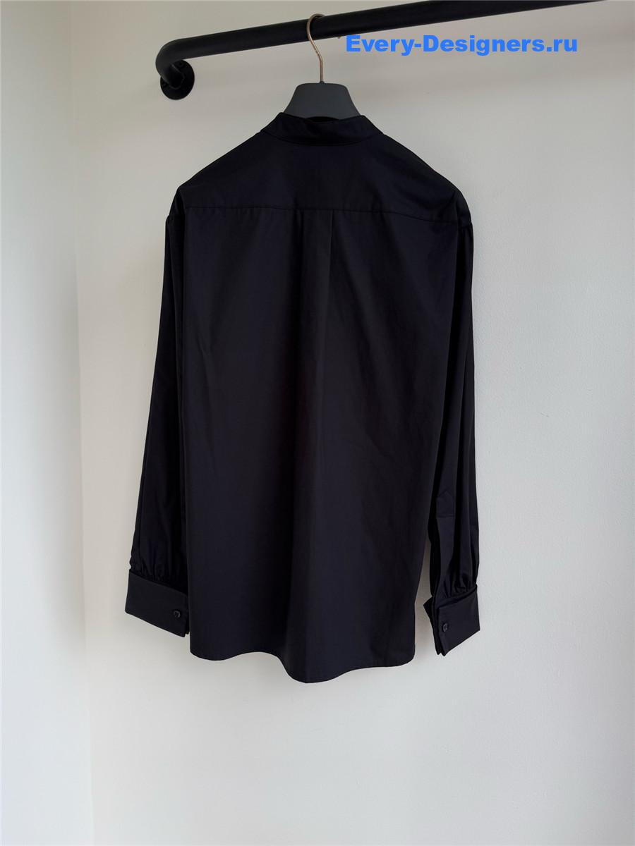 D10r black cotton shirt with bee