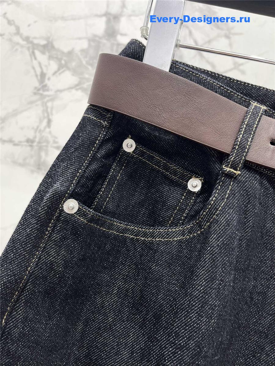 L0ew* blue wide-leg jeans