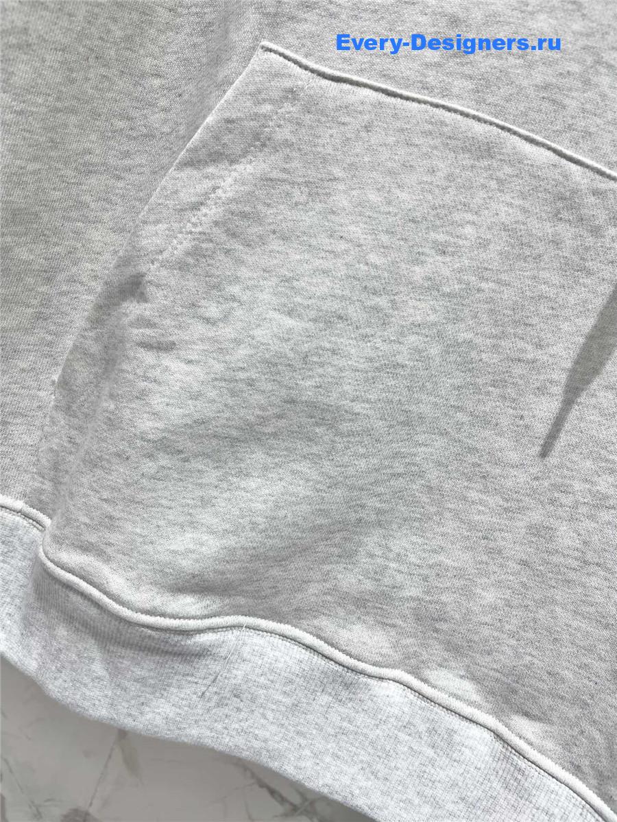 Sa1nt Lau*nt grey cotton hoodie